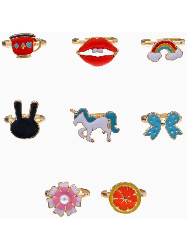 Кольцо детское «Ассорти», форма МИКС, цветное, безразмерное