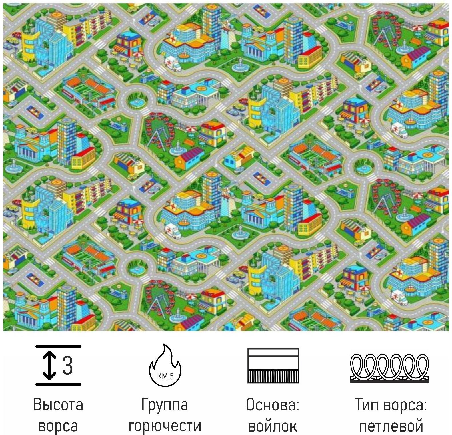 Ковролин бытовой  Мегаполис 95;13 (950) Ширина 2м, 60 кв.м