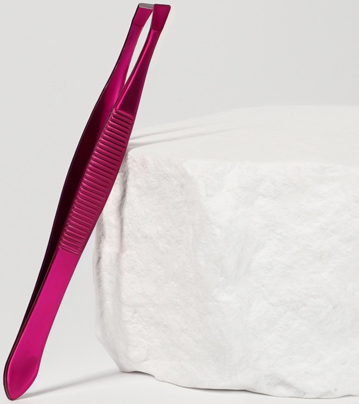 Пинцет скошенный, узкий, 9 см, МИКС