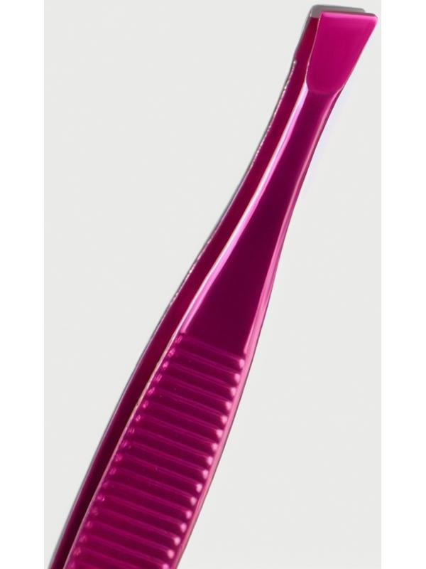 Пинцет скошенный, узкий, 9 см, МИКС