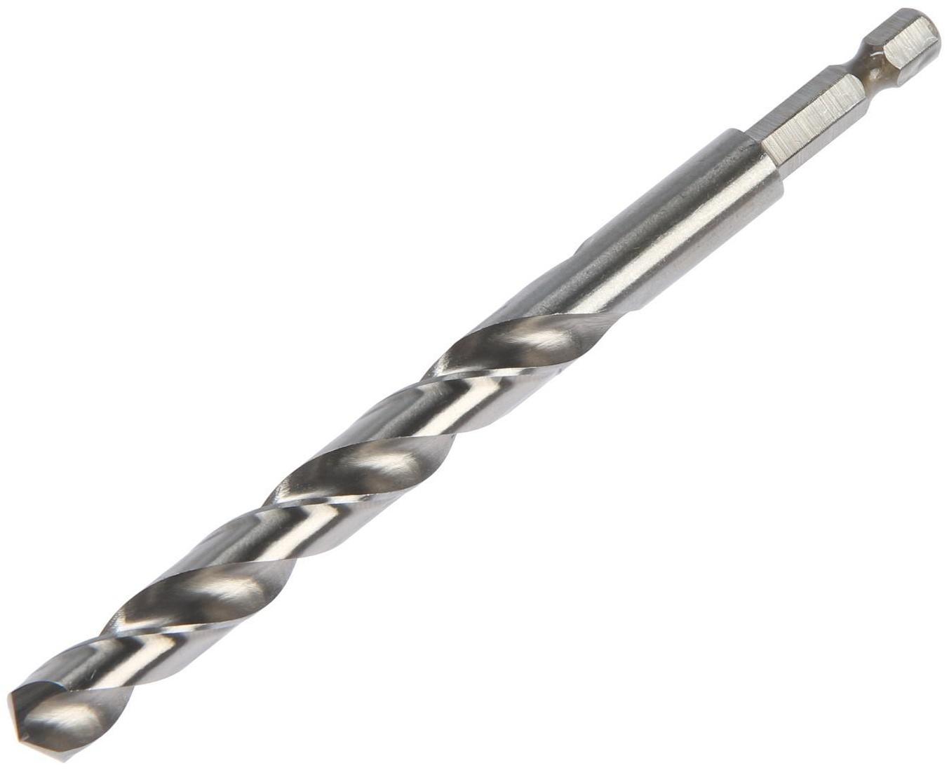 Сверло по металлу «Волжский инструмент», шестигр. хв., 10×133 мм, Р6М5, 5 шт., ГОСТ 10902-77