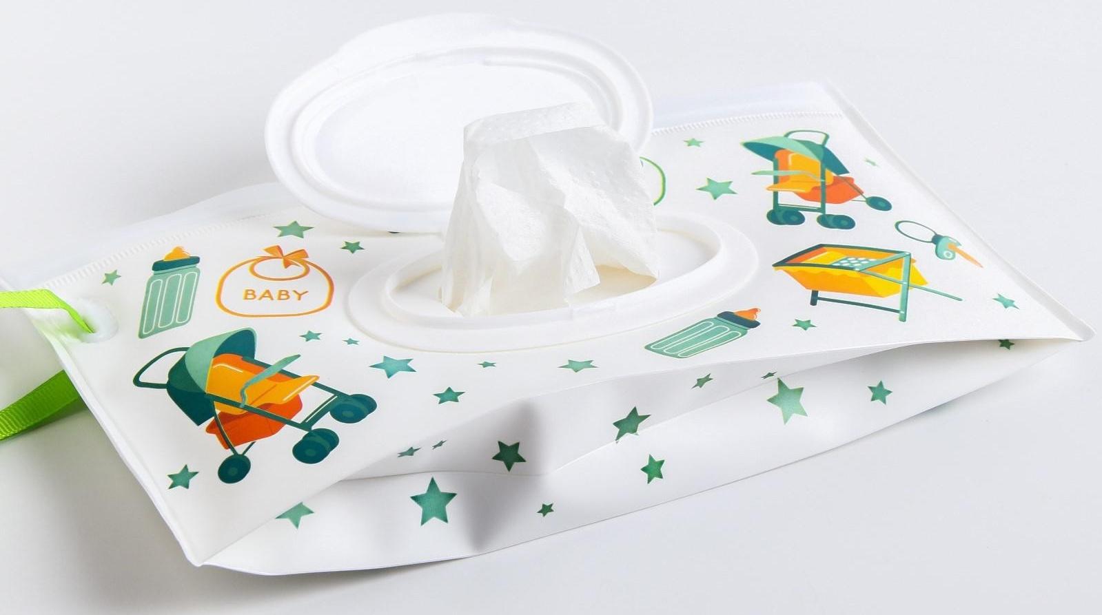 Контейнер для салфеток с петелькой «Коляски», цвет МИКС