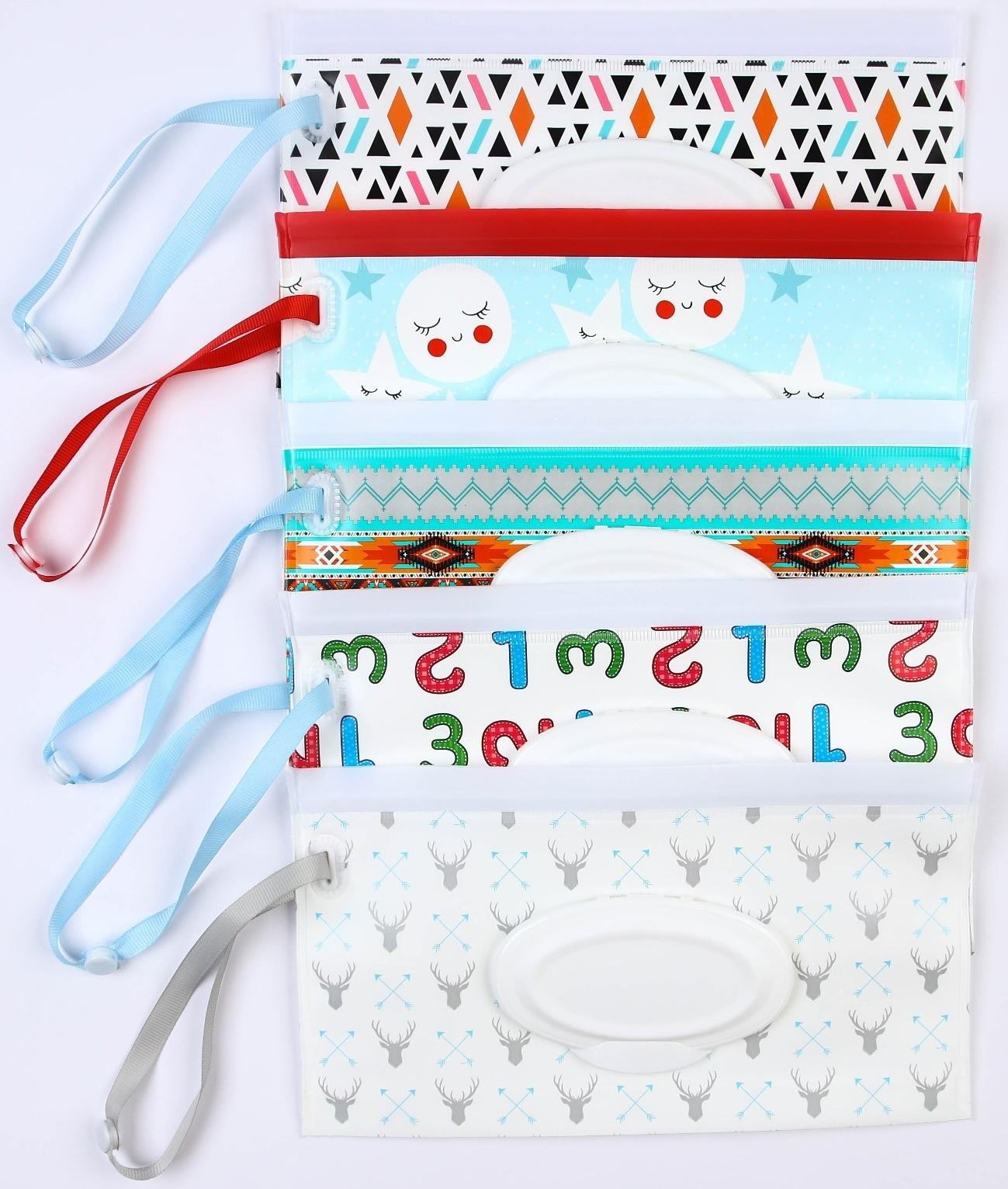 Контейнер для салфеток с петелькой «Коляски», цвет МИКС