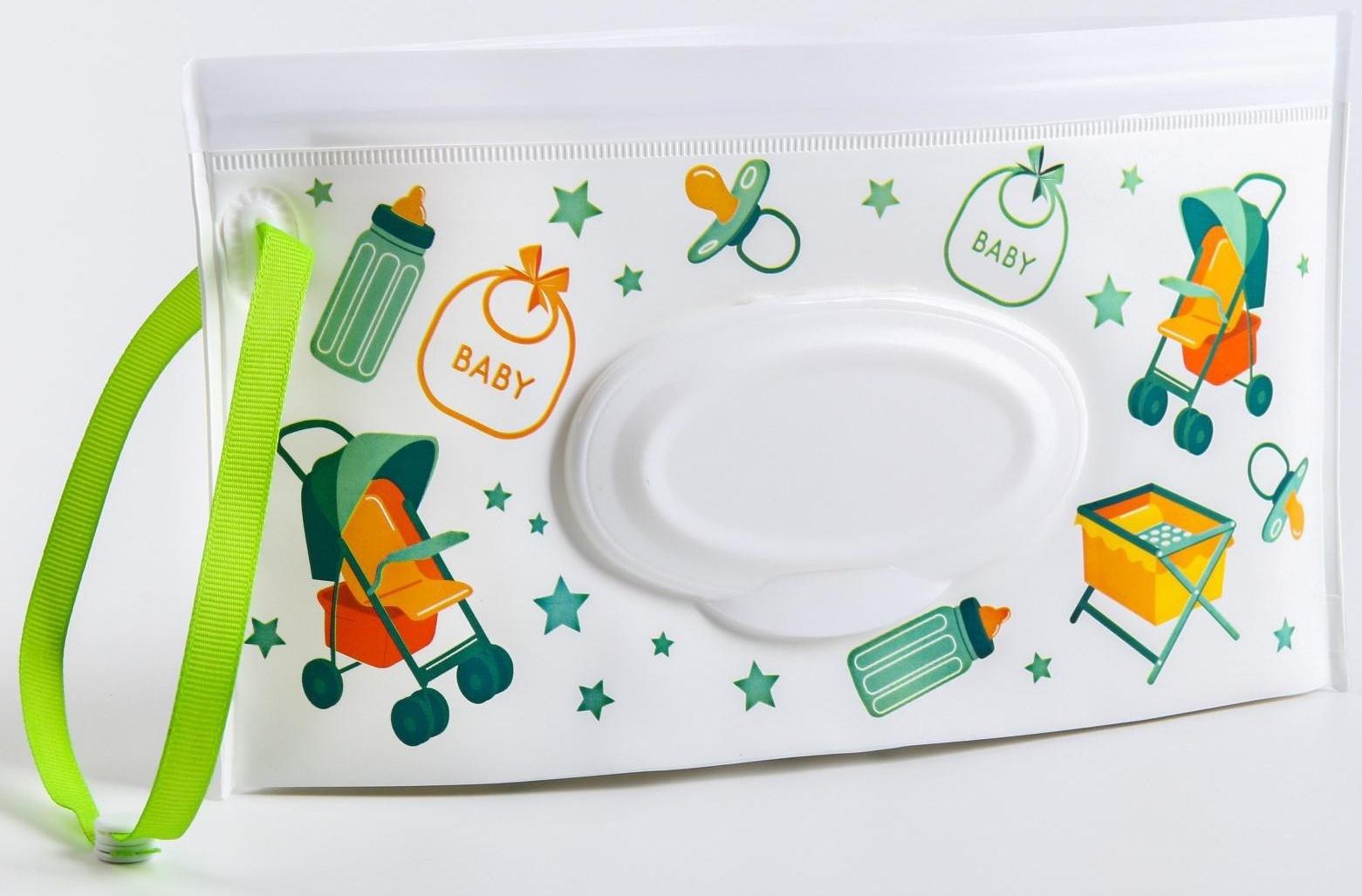 Контейнер для салфеток с петелькой «Коляски», цвет МИКС