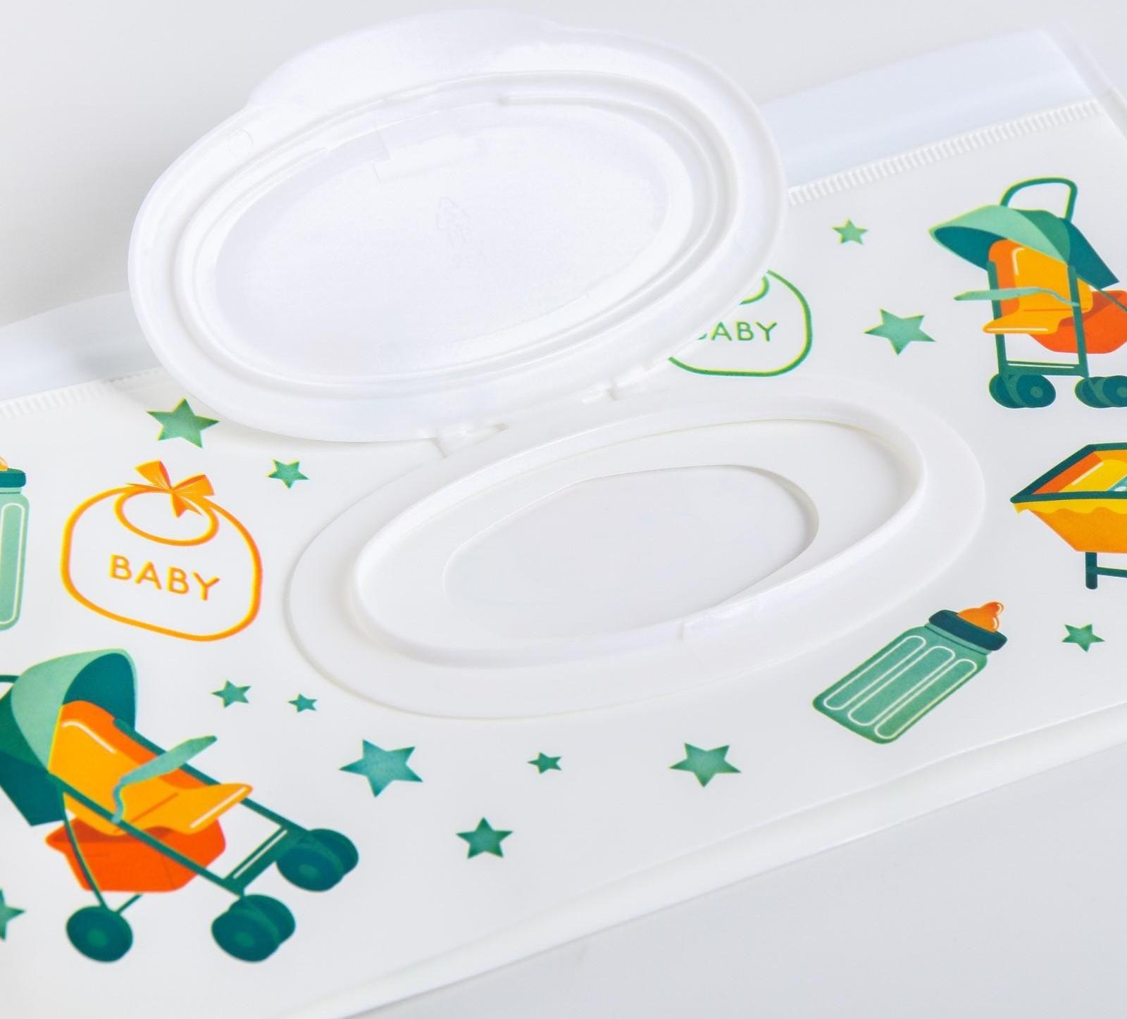 Контейнер для салфеток с петелькой «Коляски», цвет МИКС