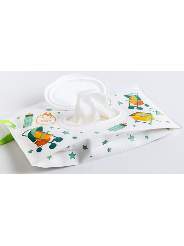 Контейнер для салфеток с петелькой «Коляски», цвет МИКС