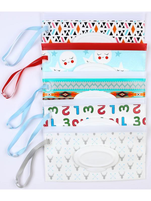 Контейнер для салфеток с петелькой «Коляски», цвет МИКС