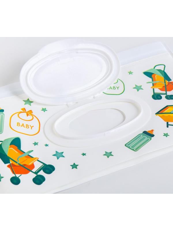 Контейнер для салфеток с петелькой «Коляски», цвет МИКС