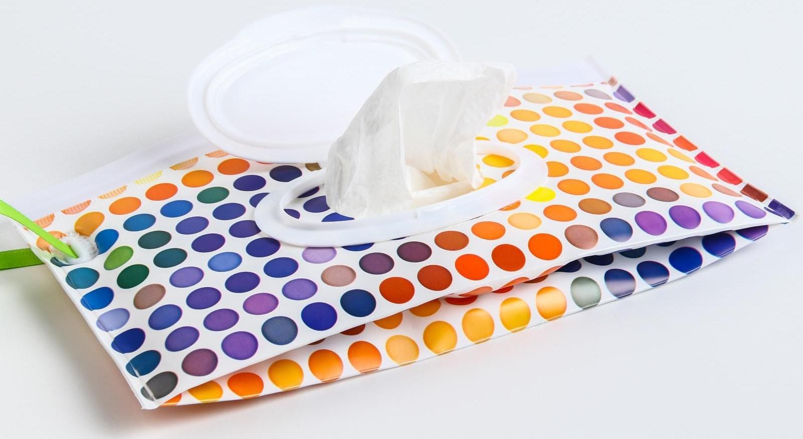 Контейнер для салфеток с петелькой «Кружочки»