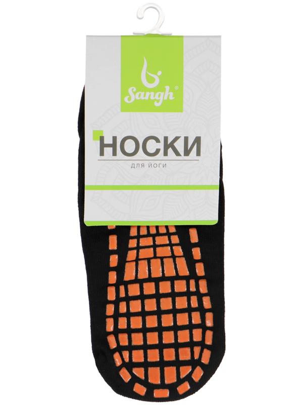 Носки для йоги Sangh, р. 36-41, цвет чёрный