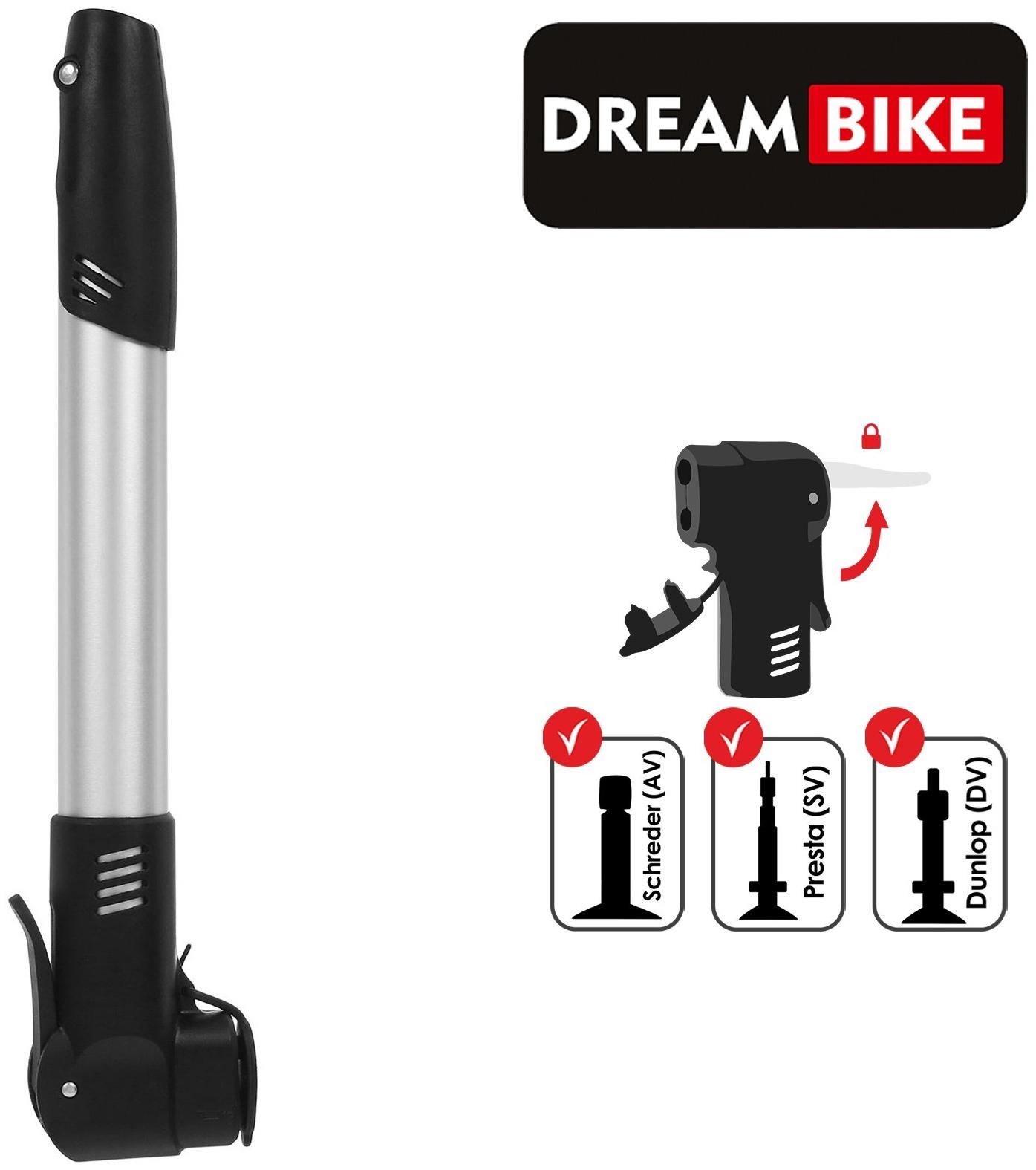 Насос ручной Dream Bike, цвет серый