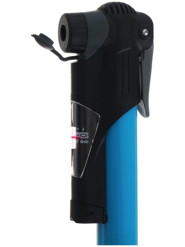 Насос ручной Dream Bike, с манометром, цвет синий