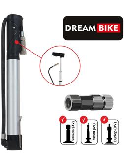 Насос телескопический Dream Bike, цвет серый