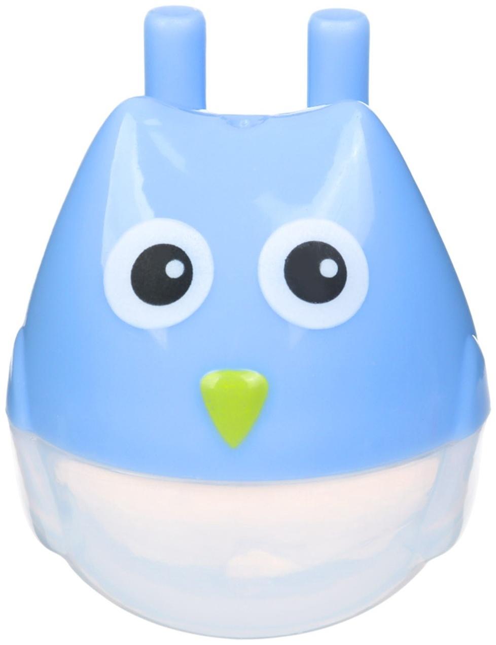 Аспиратор назальный с отводной трубкой «Совушка», цвет голубой