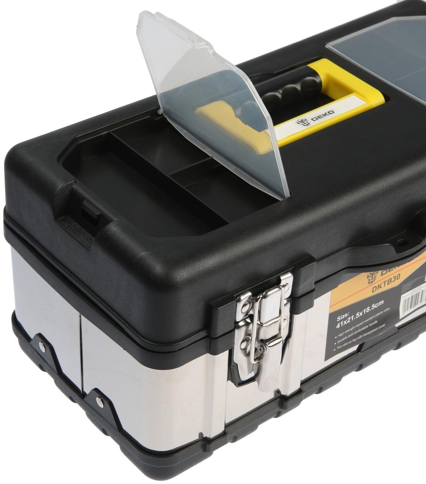 Ящик для инструментов DEKO DKTB30, металлический, 41х21.5х18.5 см