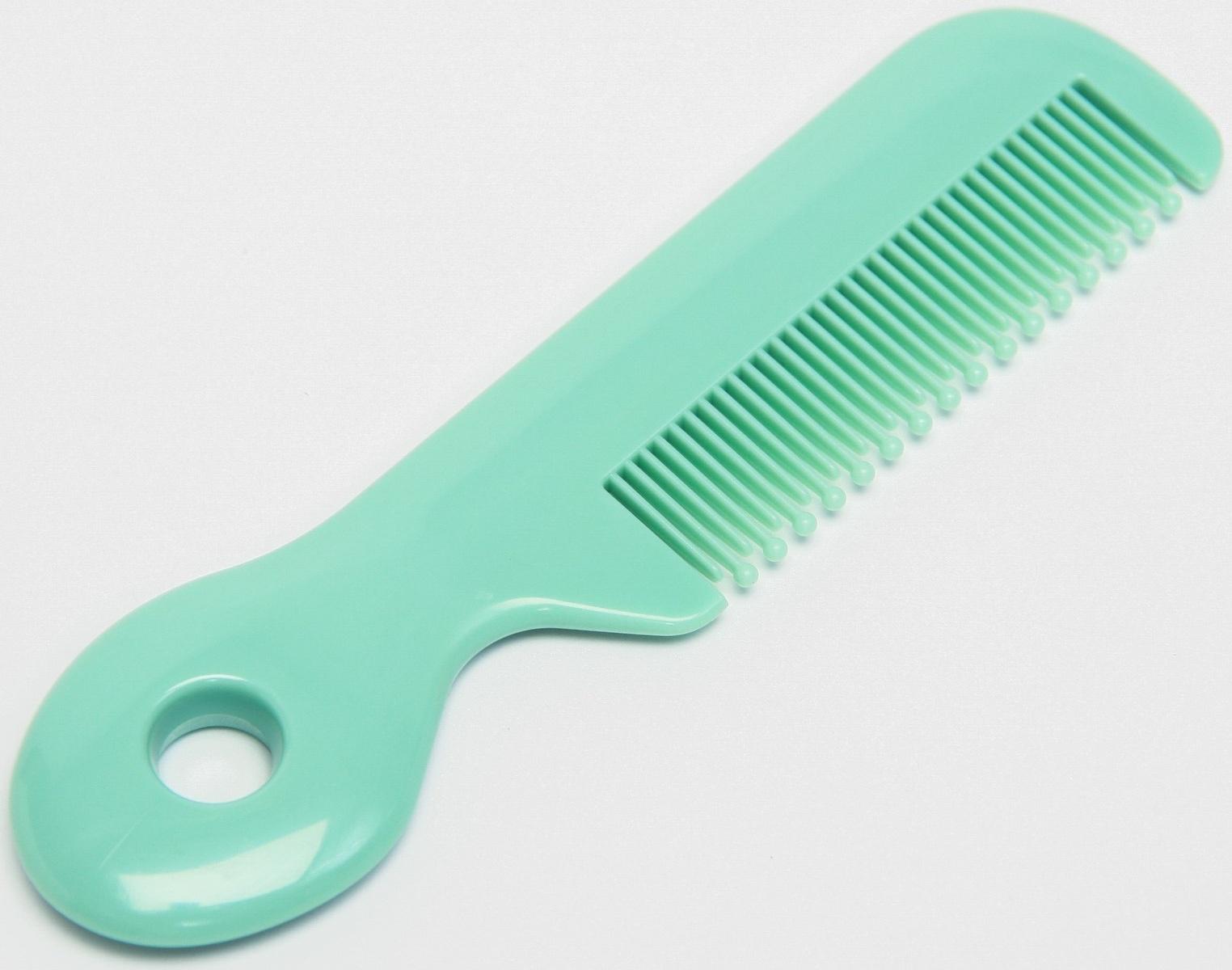 Набор по уходу за ребенком, 5 предметов: расческа, пинцет, ножницы, книпсер, пилка, зеленый