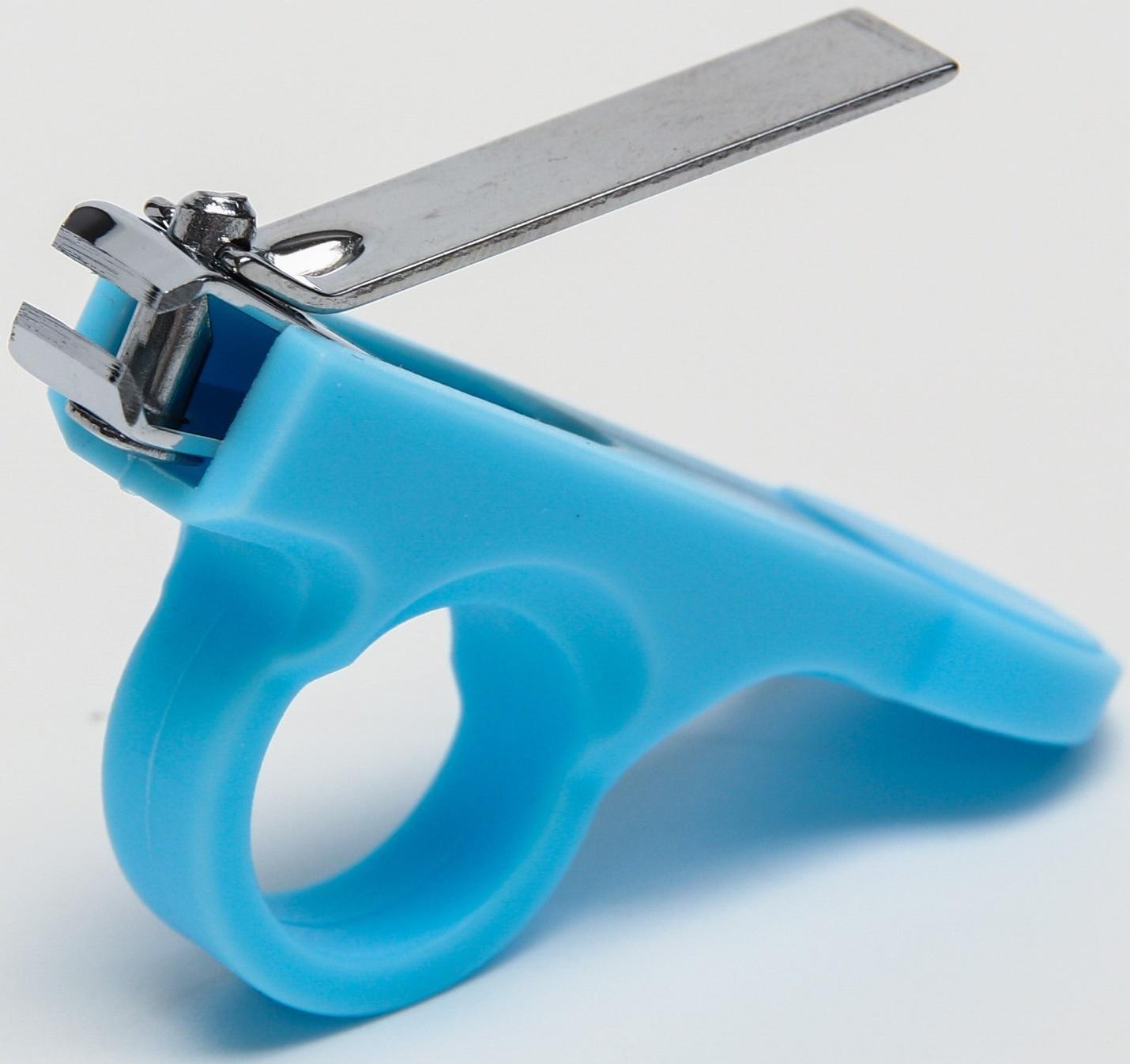 Набор по уходу за ребенком, 5 предметов: расческа, пинцет, ножницы, книпсер, пилка, голубой