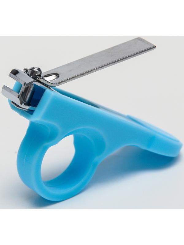 Набор по уходу за ребенком, 5 предметов: расческа, пинцет, ножницы, книпсер, пилка, голубой