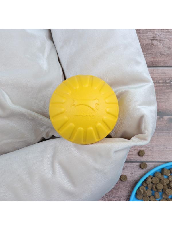 Мяч из EVA плавающий, для дрессировки, 9 см, жёлтый