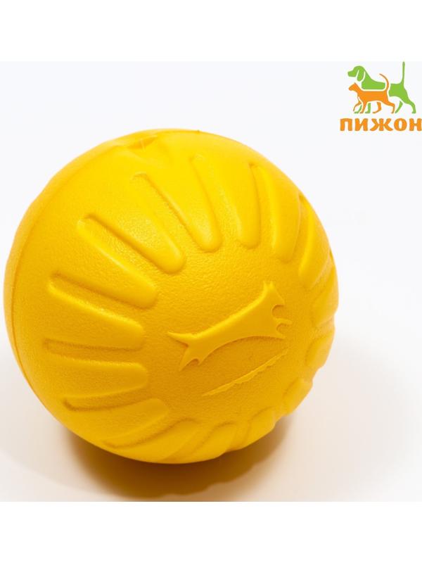 Мяч из EVA плавающий, для дрессировки, 9 см, жёлтый