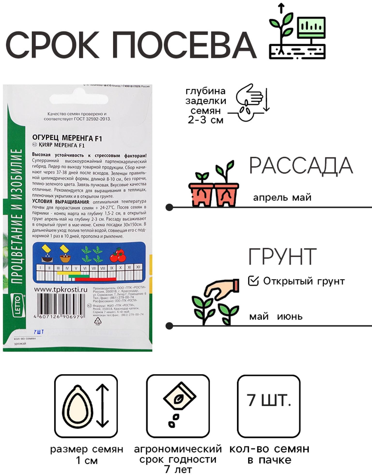 Семена огурец 