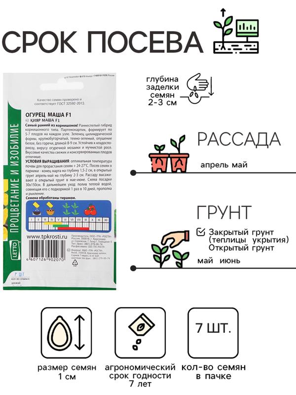 Семена огурец 