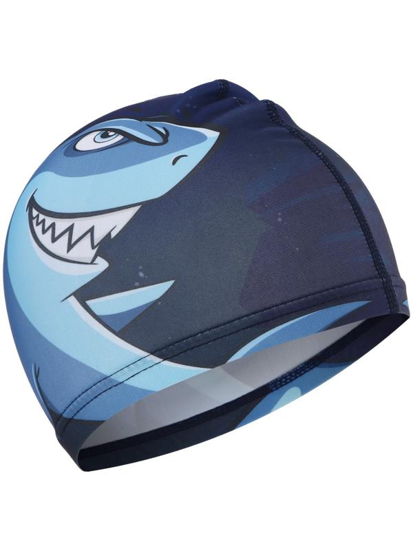 Шапочка для плавания детская ONLYTOP Swim «Акула», тканевая, обхват 46-52 см, МИКС