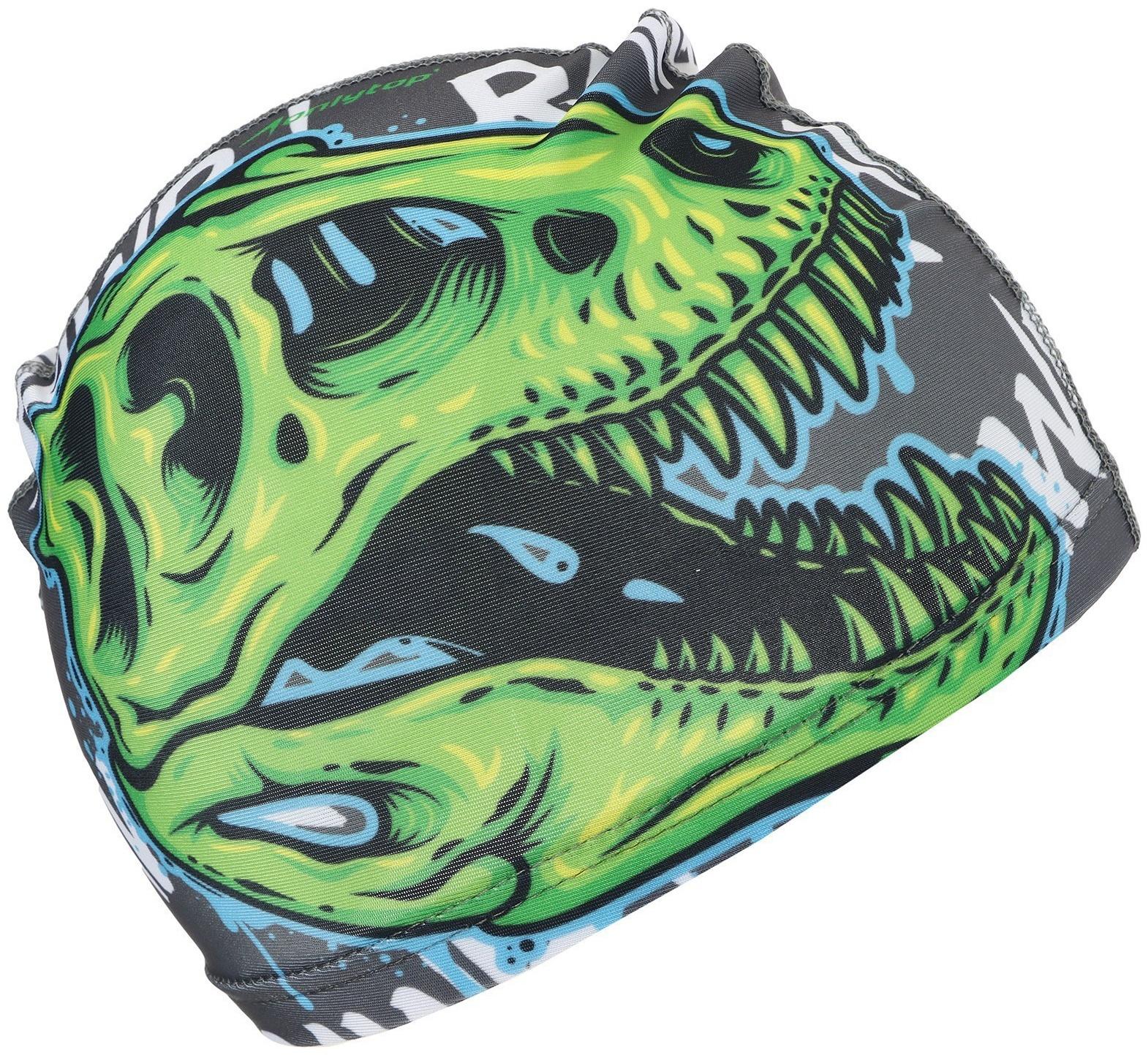 Шапочка для плавания детская ONLYTOP «Череп», тканевая, обхват 46-52 см