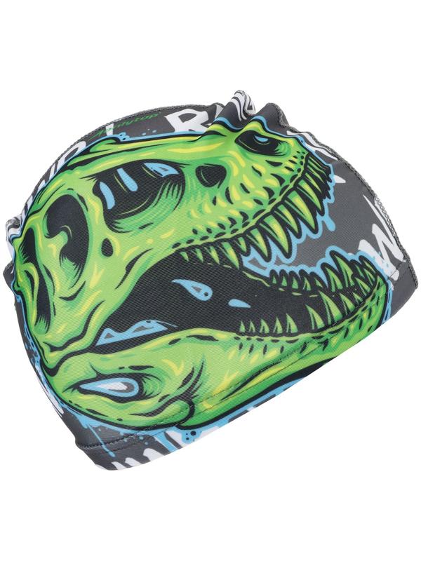 Шапочка для плавания детская ONLYTOP «Череп», тканевая, обхват 46-52 см