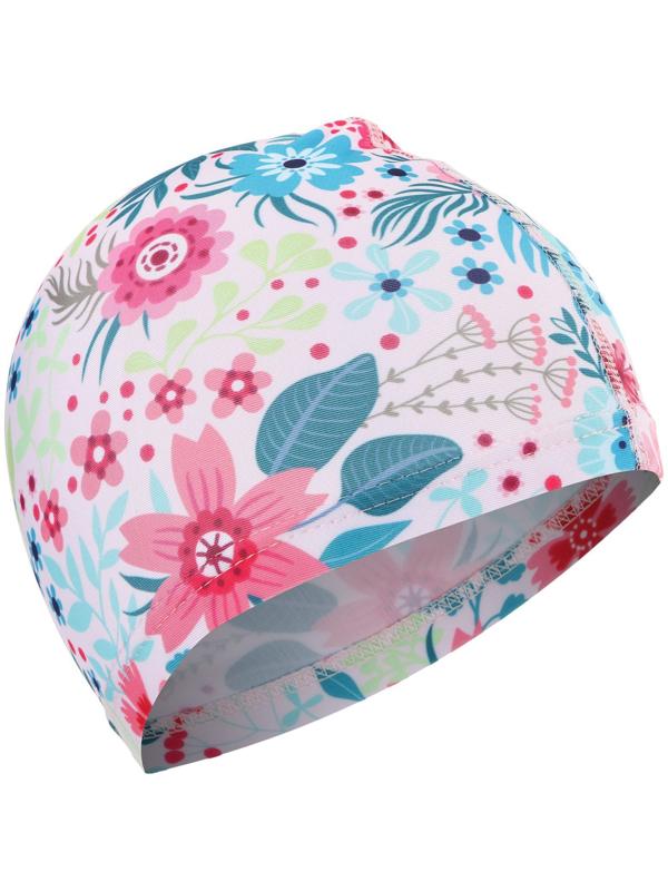 Шапочка для плавания детская ONLYTOP Swim «Цветочный мир», тканевая, обхват 46-52 см