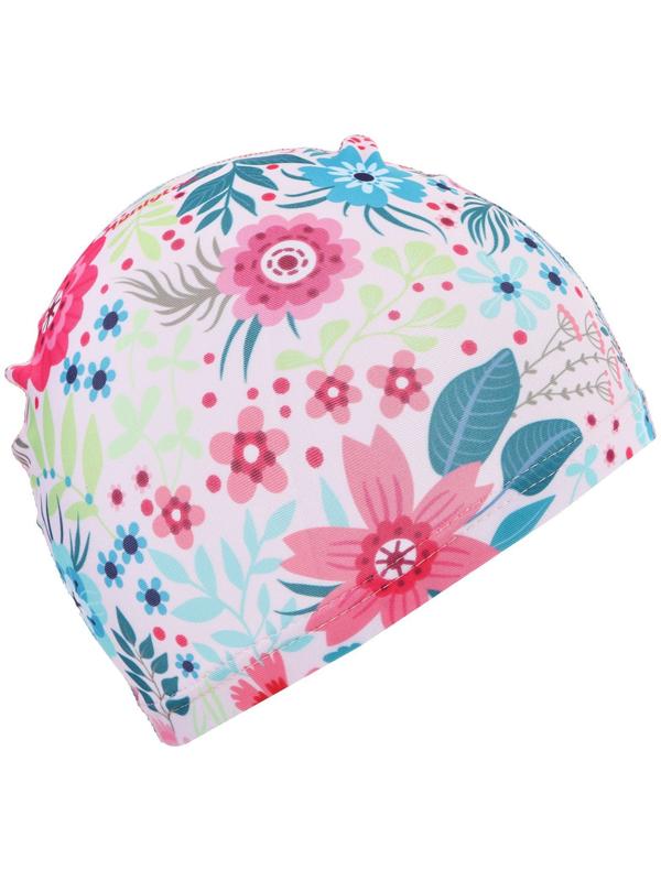 Шапочка для плавания детская ONLYTOP Swim «Цветочный мир», тканевая, обхват 46-52 см