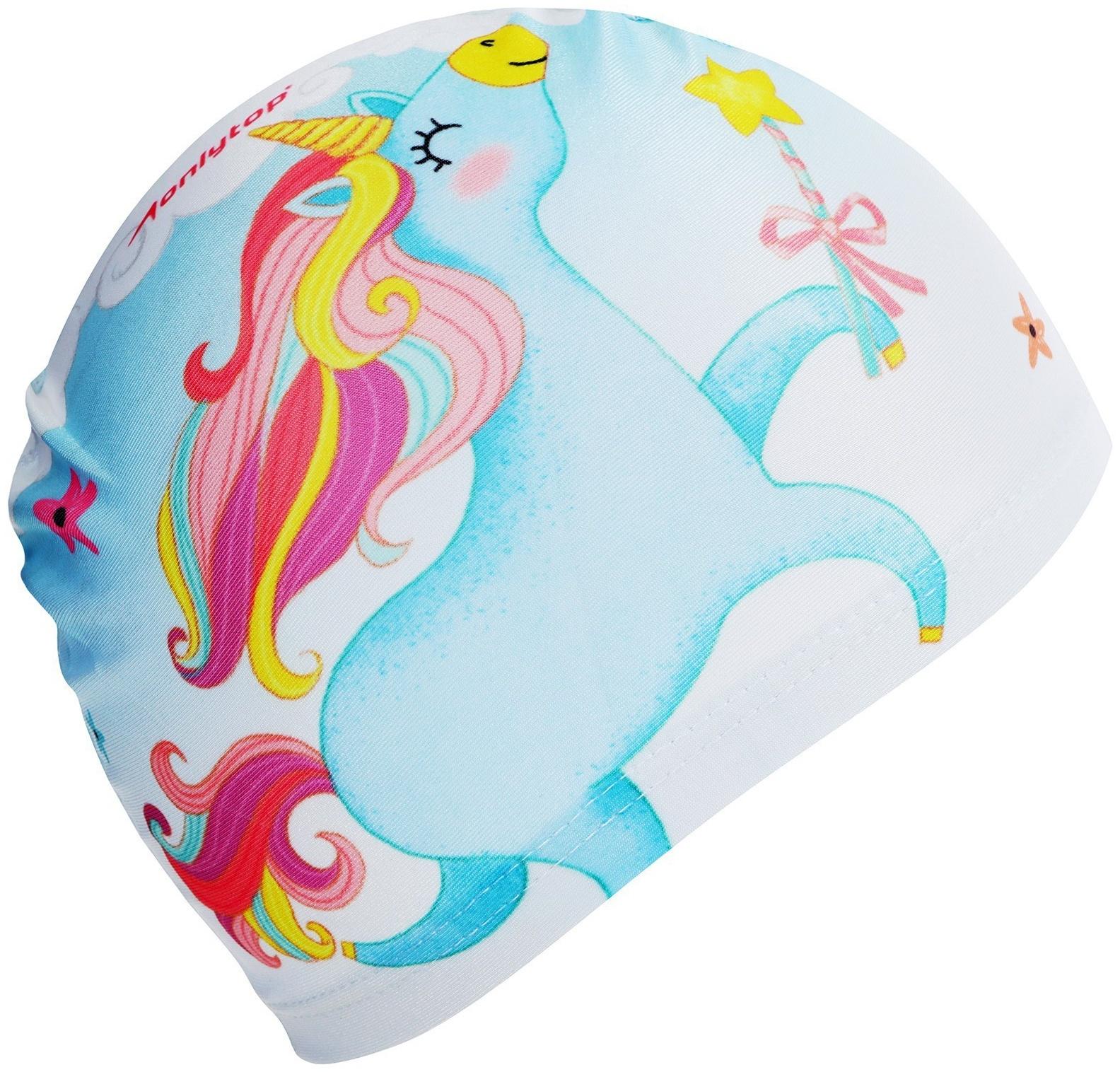 Шапочка для плавания детская ONLYTOP Kids «Единорог», тканевая, обхват 46-52 см