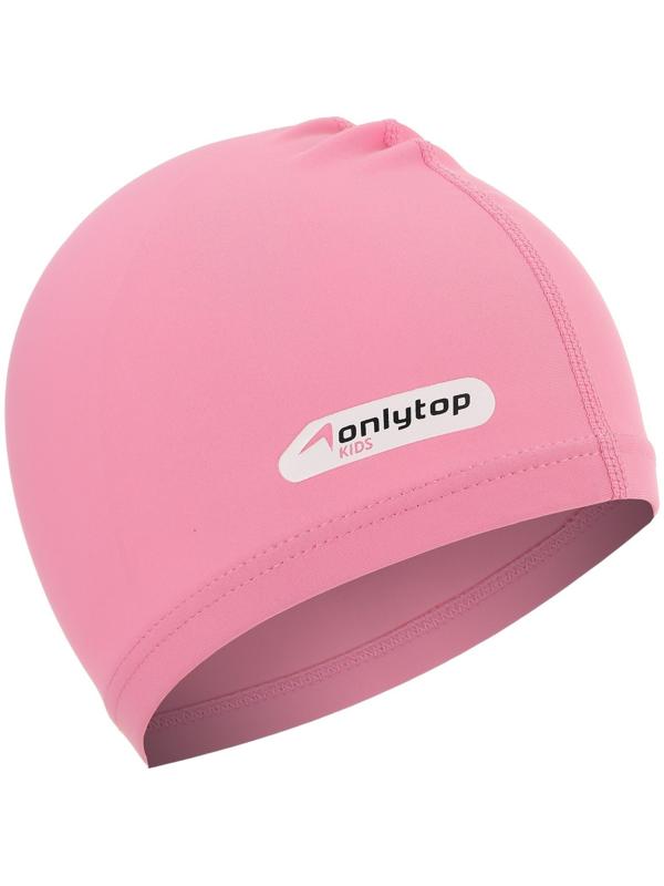 Шапочка для плавания ONLYTOP SWIM, детская, цвет розовый, обхват 46-52 см