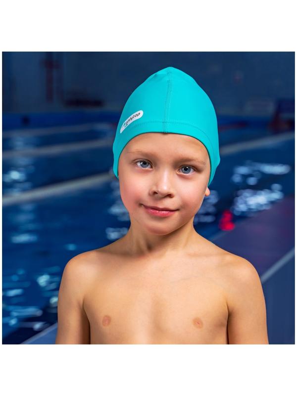 Шапочка для плавания детская ONLYTOP, тканевая, обхват 46-52 см