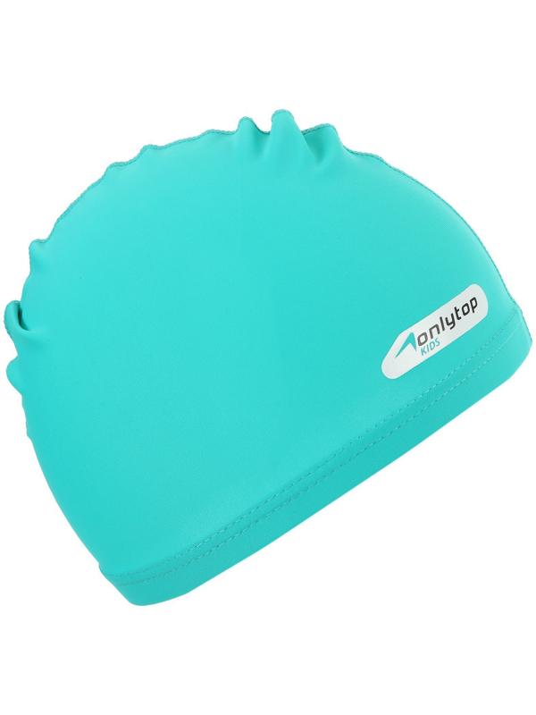 Шапочка для плавания детская ONLYTOP, тканевая, обхват 46-52 см