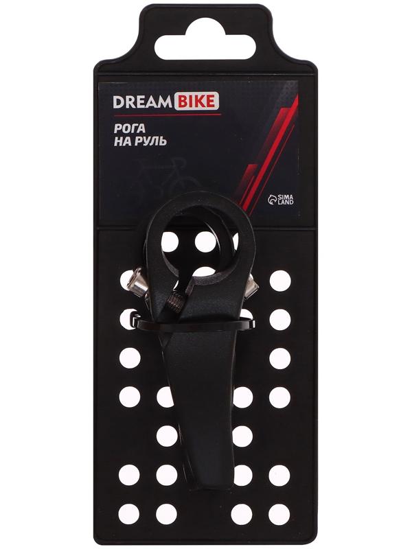 Рога на руль Dream Bike K-45, алюминий, чёрные