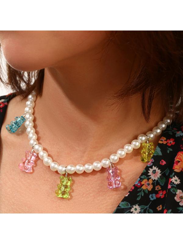 Колье «Желейные мишки» с бусинами, WINX