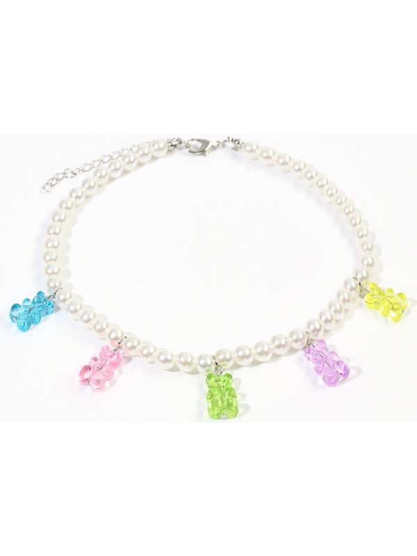 Колье «Желейные мишки» с бусинами, WINX