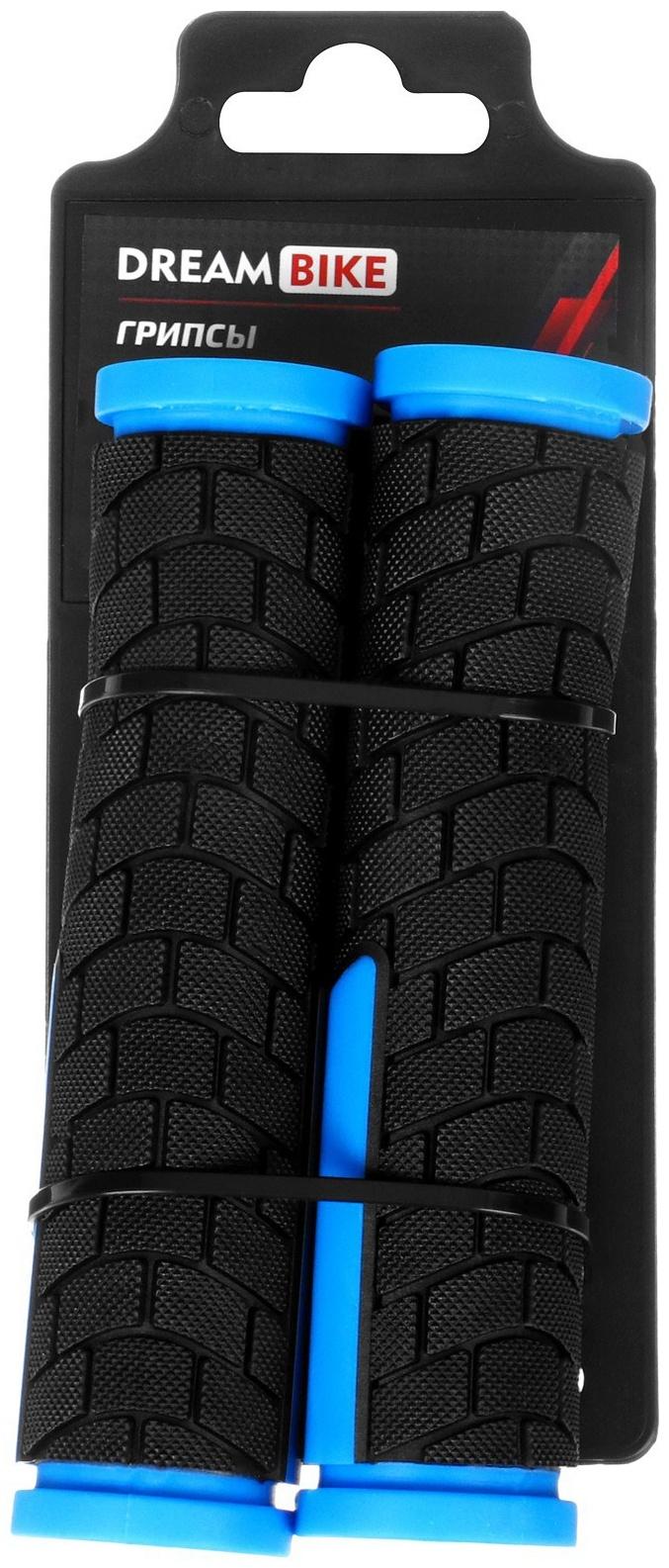 Грипсы Dream Bike, 128 мм, чёрно-синие