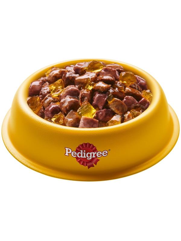 Влажный корм Pedigree для собак телячья печень, желе, пауч,  85 г