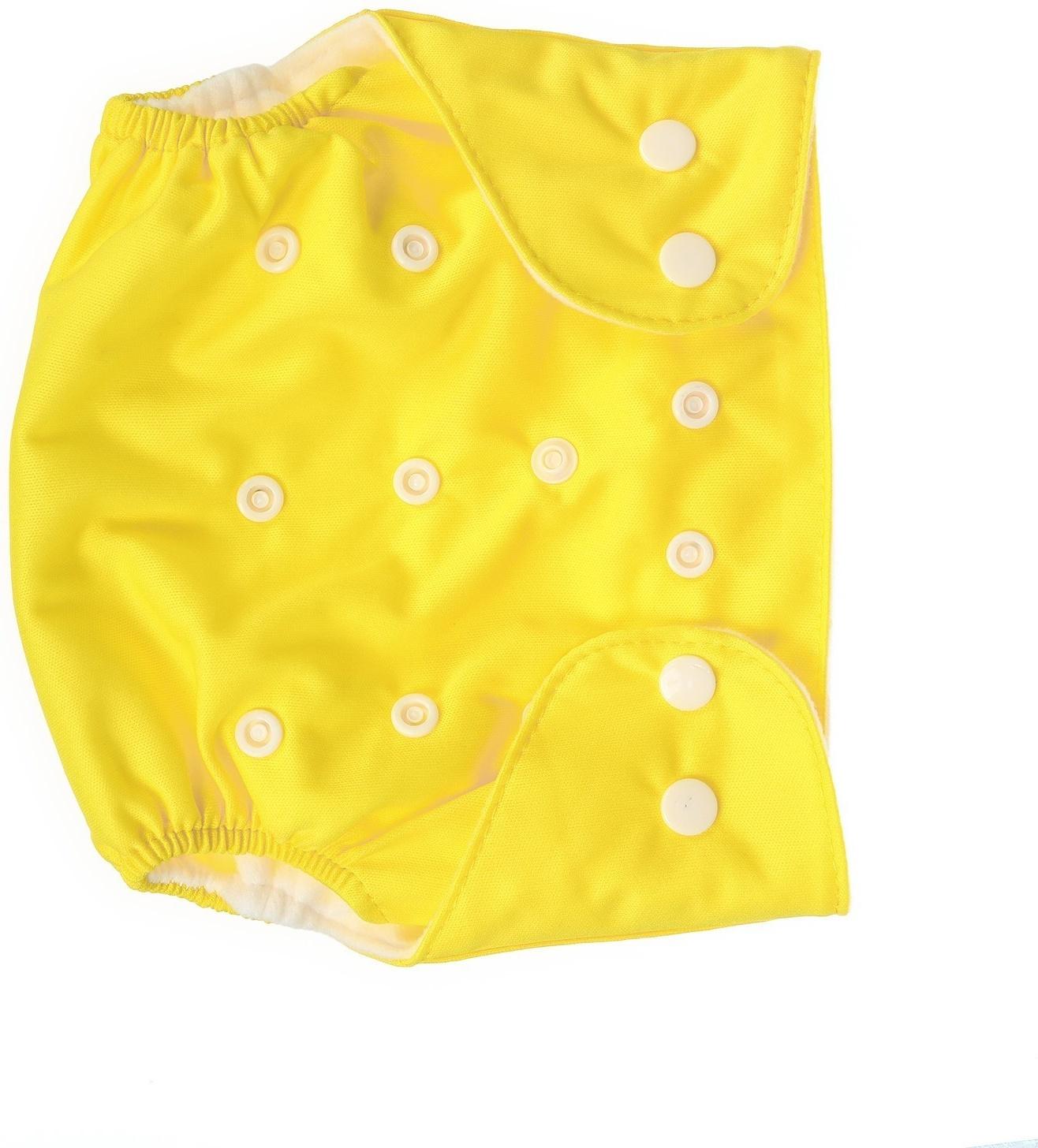 Многоразовый подгузник, 3-15 кг, цвет желтый, Крошка Я
