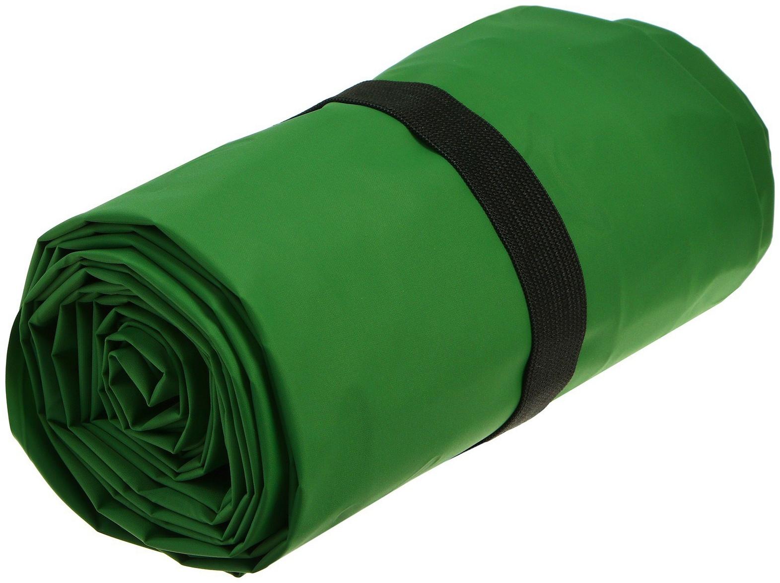 Коврик туристический maclay, надувной, 190×58×5 см, зелёный