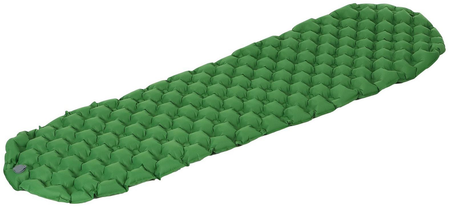 Коврик туристический maclay, надувной, 190×58×5 см, зелёный