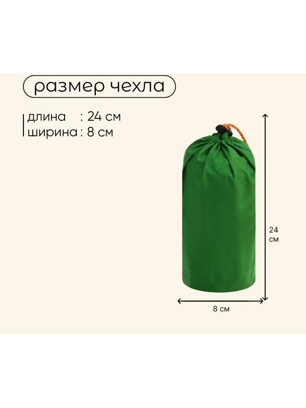 Коврик туристический maclay, надувной, 190×58×5 см, зелёный