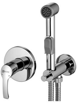 Смеситель для биде Lemark Plus Strike LM1119C, однорычажный, без излива, лейка, хром