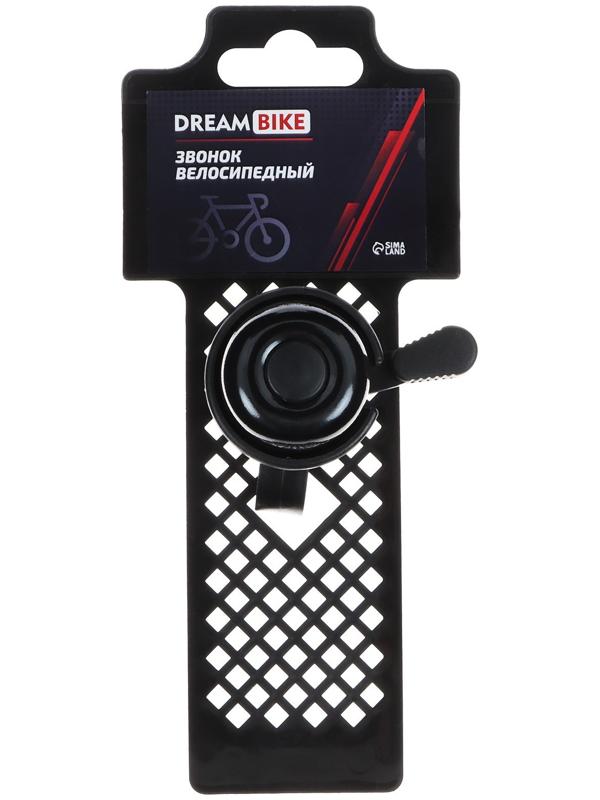 Звонок велосипедный Dream Bike, механический, цвет чёрный