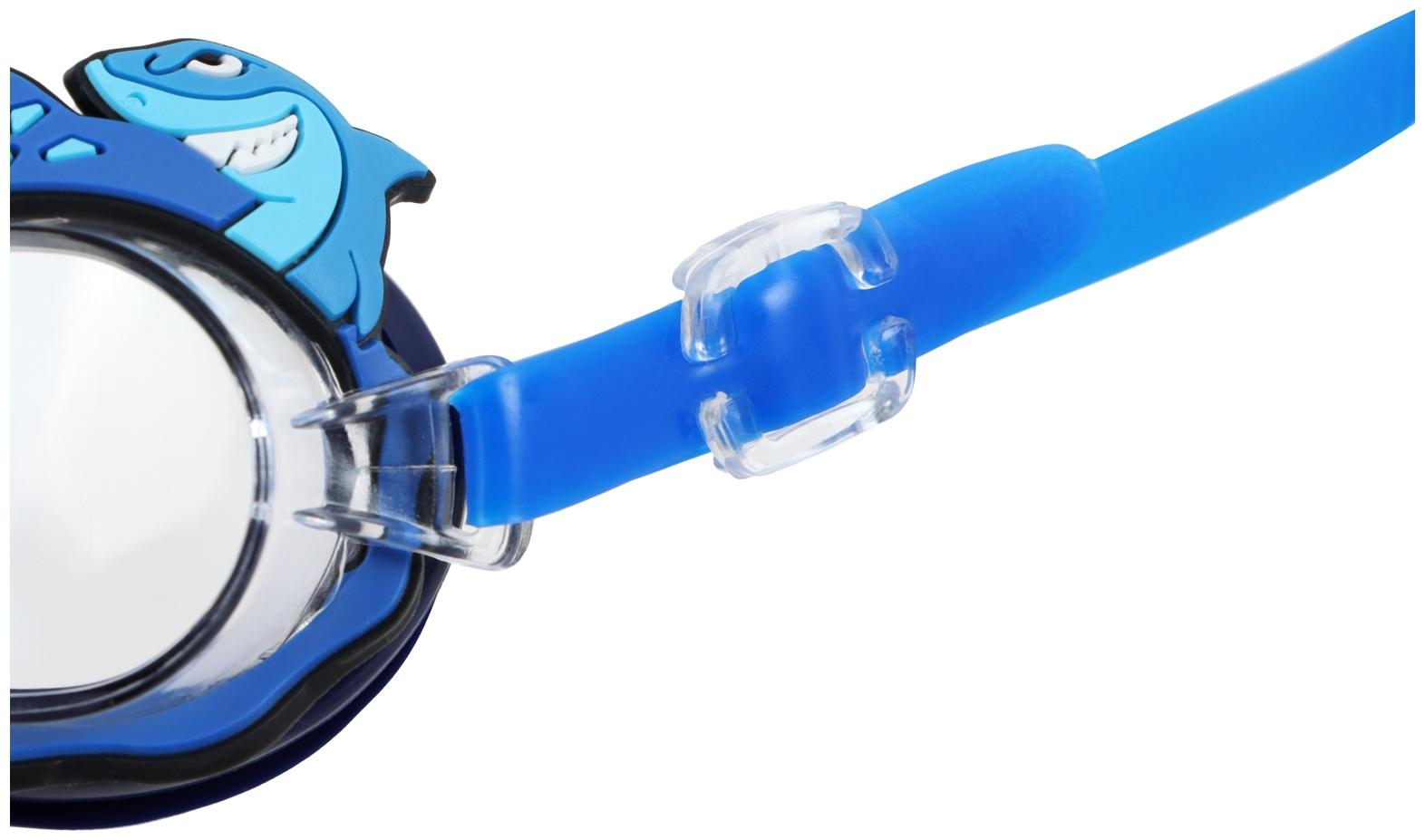 Набор для плавания детский ONLYTOP Swim «Акула»: шапочка, очки