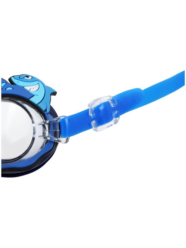 Набор для плавания детский ONLYTOP Swim «Акула»: шапочка, очки