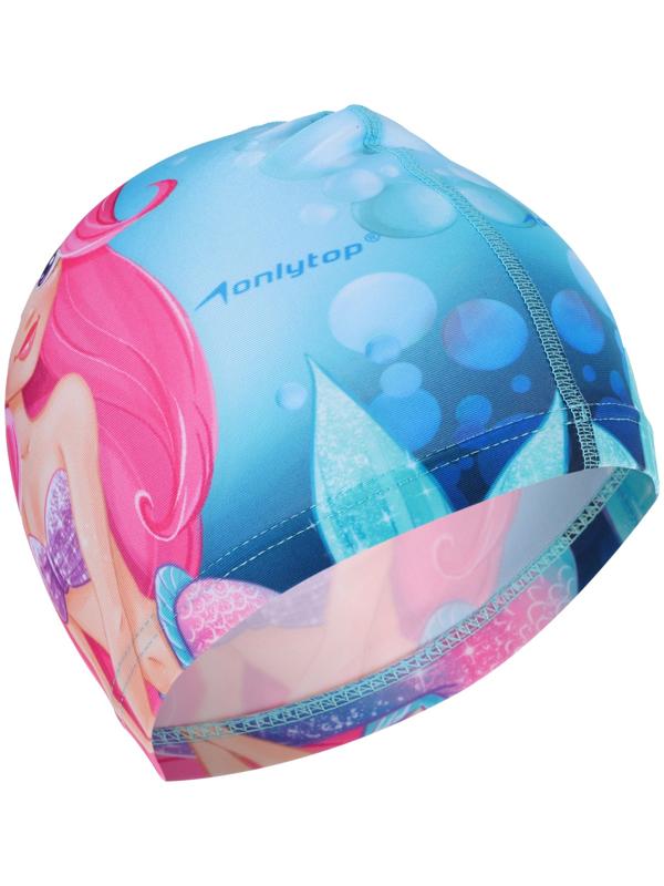 Набор для плавания детский ONLYTOP Swim «Русалка»: очки, шапочка, обхват 46-52 см