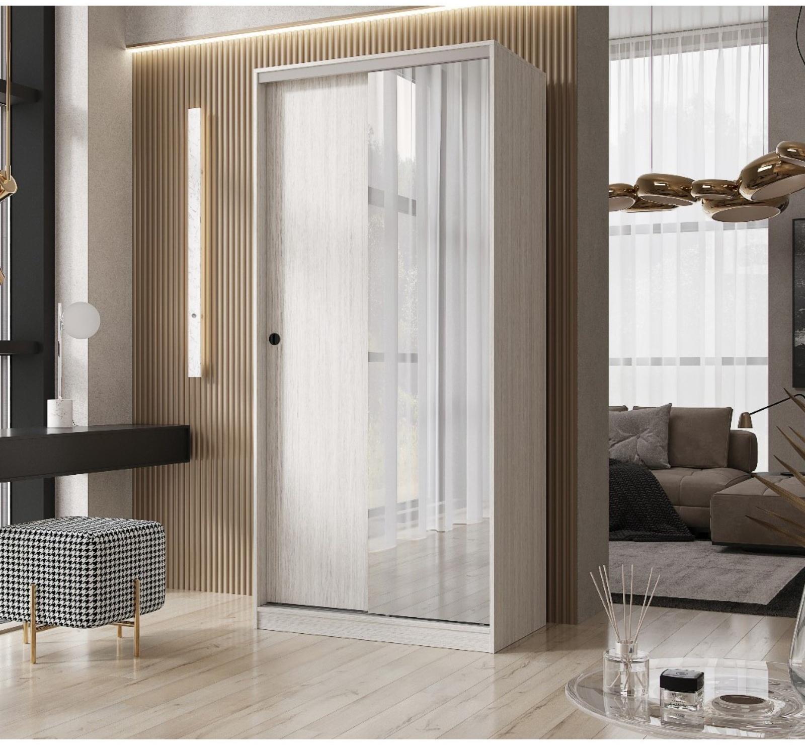 Шкаф-купе «Альянс 1000», 1000×600×2200 мм, сандал светлый